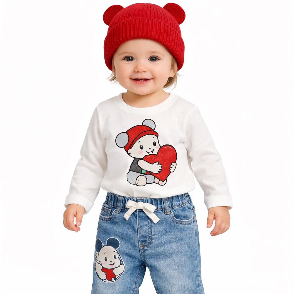 ✅ NWT babyGap x Disney Mickey Mouse Set - 12-18M Outfit & 6-12M Hat